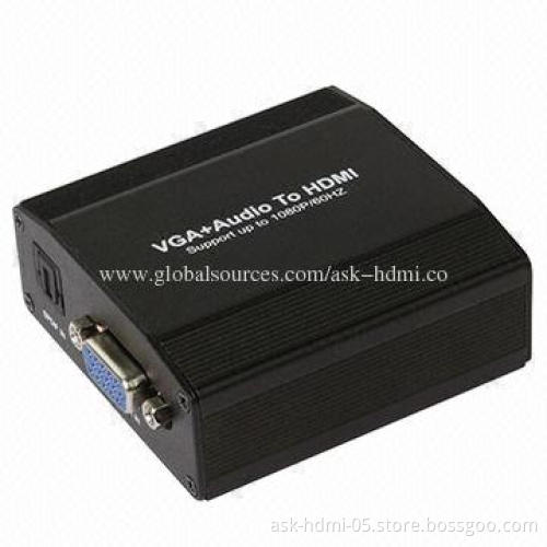 VGA to HDMI up to 1,080P Converter, 1,080P/60Hz Output Resolution
